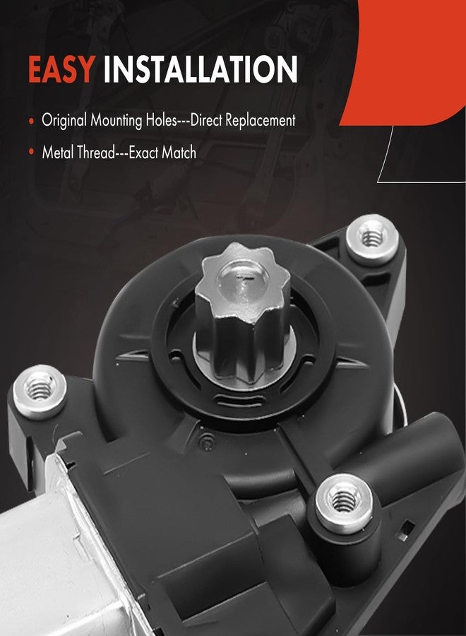 A-Premium Front Right Passenger Side Power Window Lift Motor (2-Pin Plug) Compatible with Honda Accord 2008 2009 2010 2011 2012, Sedan, EX/EX-L Only - Image 5